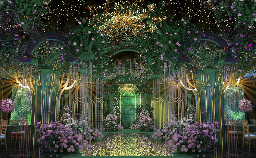 长武奇妙森林婚礼堂效果展示