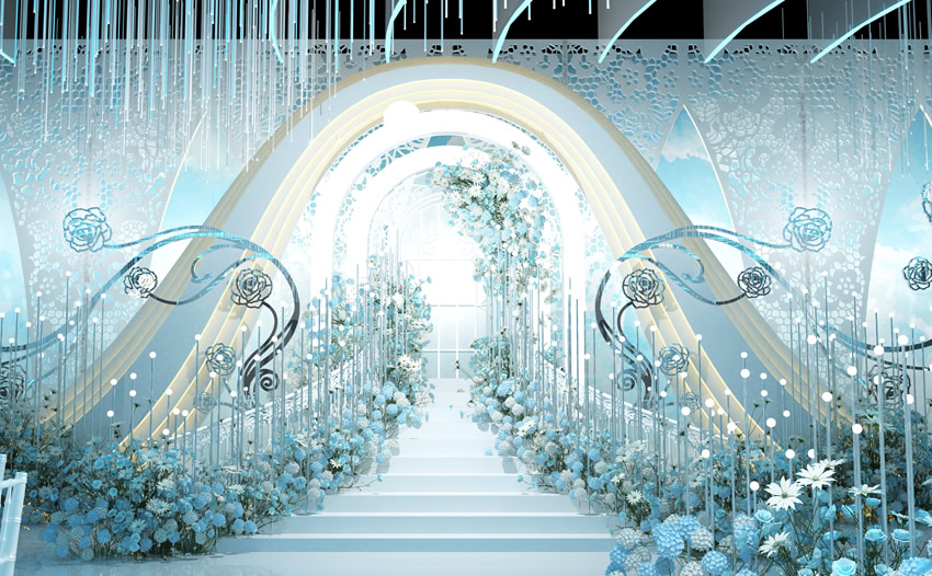 长武釡香烙馍村水晶厅效果展示